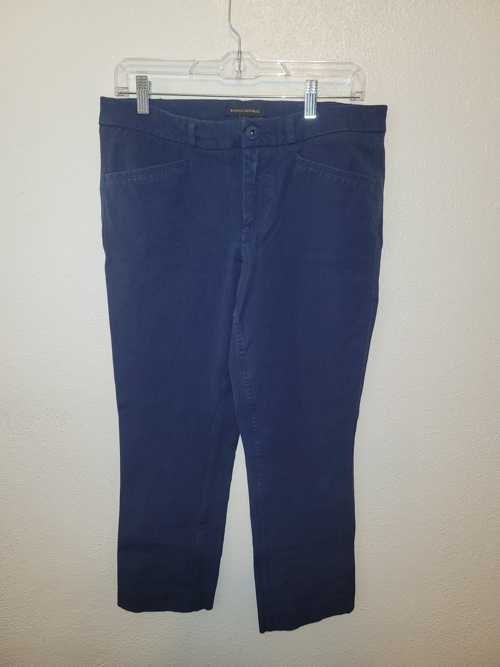 Banana Republic Women’s Isola Slim Straight Navy Cropped Pants 6